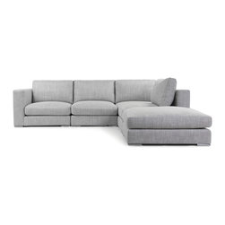 York Sofa in Grey - Corner Sofas