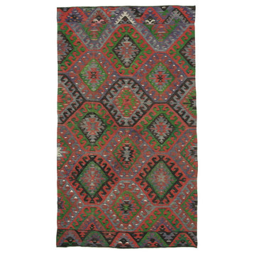 Rug N Carpet - Hand-knotted Oriental 5' 5'' x 9' 6'' Vintage Kilim Rug
