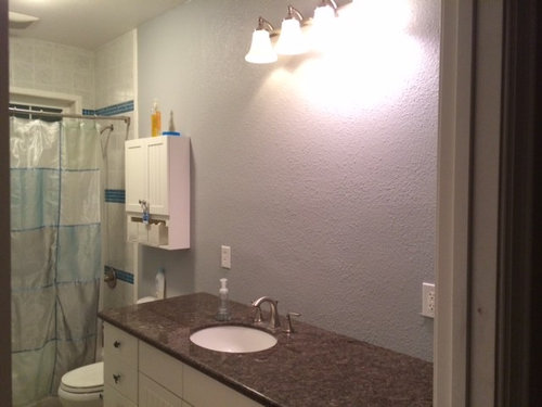 off center bathroom vanity light