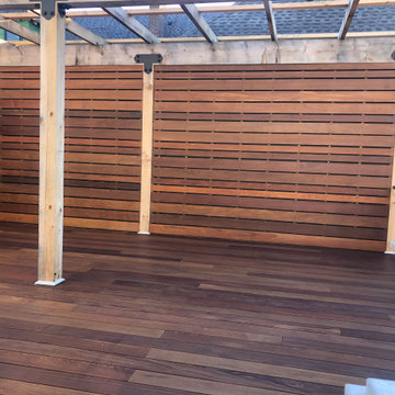Ipe deck with pergola