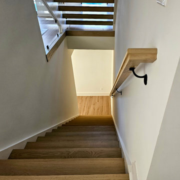 Project #111 | Open-Riser Staircase with Glass Panel Detail
