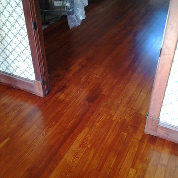 Gunstock stain on Rustic Fir