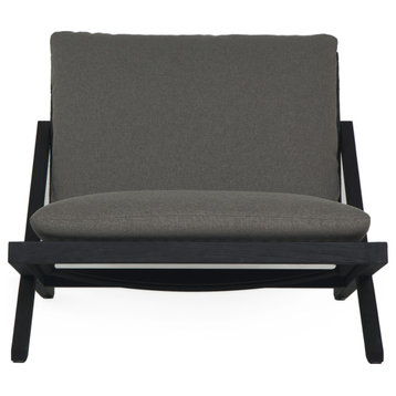 Bari Lounge Chair Charcoal Gracebay Grey