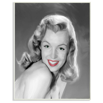 Stupell Industries Young Marilyn Vintage Hollywood Movie Star, 10 x 15