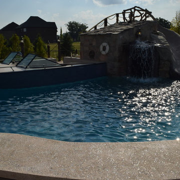 Backyard Boating Gunite Pool with ecoFinish KON