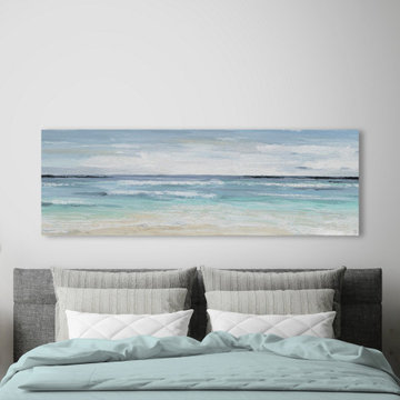 "Beach On" Painting Print on Wrapped Canvas