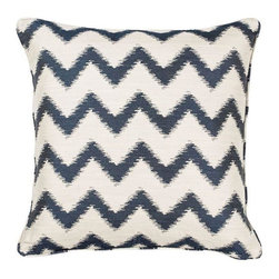 Nappa Ivory/Navy Decorative Pillow - Decorative Pillows