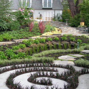 Eklektischer Hanggarten in San Francisco