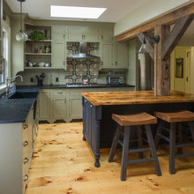 Painted Green Kitchen