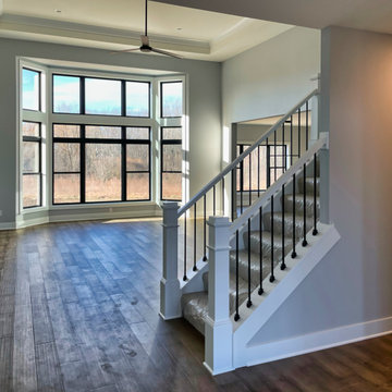 Stairs and Living Room