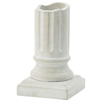 A&B Home Doric Greek Column Planter Vase D4X6.5"