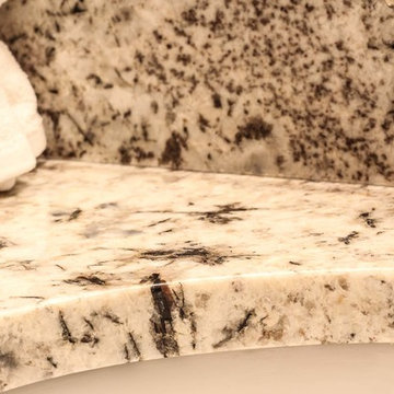 Blue Flower Granite Bathroom Countertops