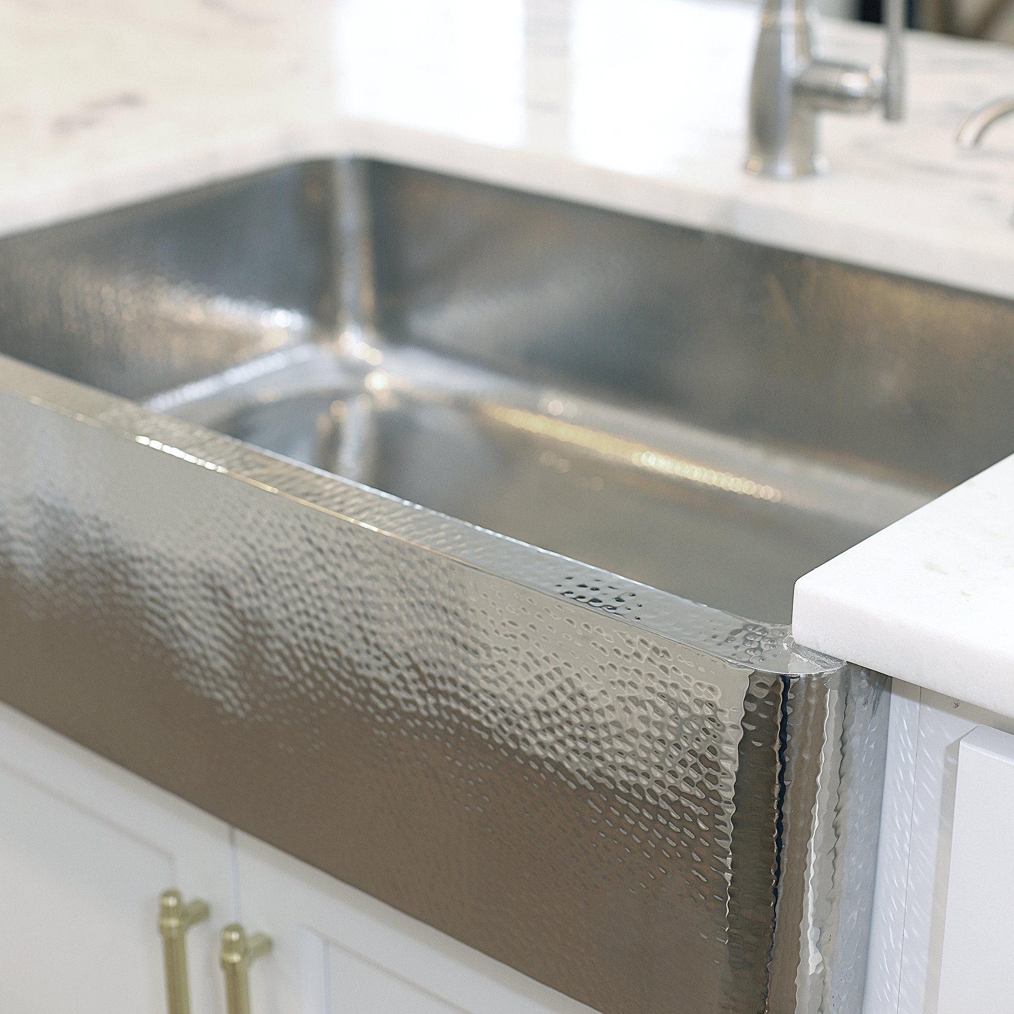 Lange Stainless Steel 32" Single Bowl Farmhouse Undermount Kitchen Sink, Polished Stainless Steel