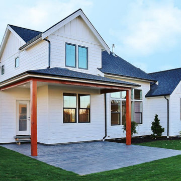 Siding Installation - James Hardie Lap Siding and B&B in Arctic White