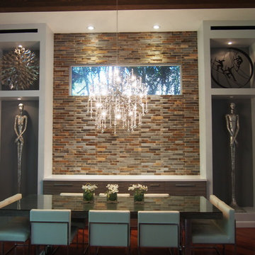 Modern Rustic Living Room & Dining Room