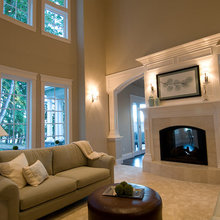Fireplace between GR & Kitchen