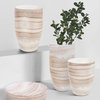 HOWARD ELLIOTT DESERT SANDS Vase Tapered Small Neutral Ceramic Padded