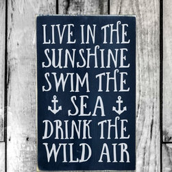 Handcrafted Beach House Decor Signs - Products