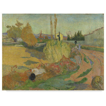 Paul Gauguin 'Landscape At Arles' Canvas Art, 19"x14"