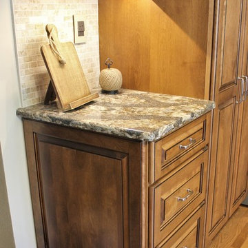 Geneseo, IL- Kitchen With Warm Neutral Colors And Harlech Cambria Tops