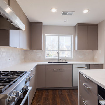 Saying goodbye to old cabinets and hello to a brand new kitchen.