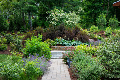 Photo of a huge rustic backyard garden path in Other.