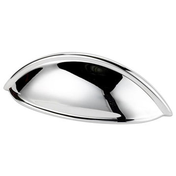 Alno Cup Pull Modern in Polished Chrome