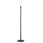 Robert Abbey - Robert Abbey Z2068 Nina - One Light Torchiere Floor Lamp - Robert Abbey products are some of the finest in the industry. Their fixtures and lamps are made with high quality materials and are designed to meet many decor needs.Deep Patina Bronze Finish with White Frosted Cased Glass