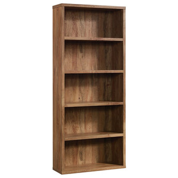 Sauder Engineered Wood 5-Shelf Bookcase in Sindoori Mango/Brown