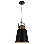 CWI LIGHTING - CWI LIGHTING 9845P10-101 1 Light Down Pendant with Black finish - CWI LIGHTING 9845P10-101 1 Light Down Pendant with Black finishThis breathtaking 1 Light Down Pendant with Black finish is a beautiful piece from our Elisa Collection. With its sophisticated beauty and stunning details, it is sure to add the perfect touch to your décor.Collection: ElisaCollection: BlackMaterial: Metal (Stainless Steel)Shade Color: BlackShade Material: MetalHanging Method / Wire Length: Comes with 72" of wireDimension(in): 16(H) x 10(Dia)Max Height(in): 88Bulb: (1)60W E26 Medium Base(Not Included)CRI: 80Voltage: 120Certification: ETLInstallation Location: DRYOne year warranty against manufacturers defect.