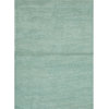 Solid Pattern Blue Wool Woven Rug (3.6 x 5.6)