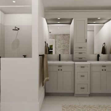 Farely Remodel Master Bath Rendering
