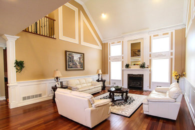 Inspiration for a modern living room remodel in New York