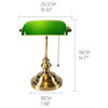 Antique gold classical vintage banker table lamp for bedroom, study home, T9007