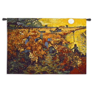 The Red Vineyard Tapestry, 53"H x 37"W