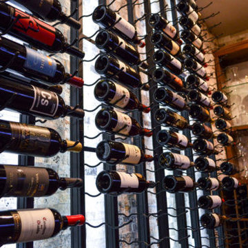 Southern California Custom Wine Cellar Metal Racking