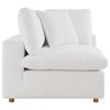 Commix Down Filled Overstuffed 2 Piece Sectional Sofa Set, Pure White