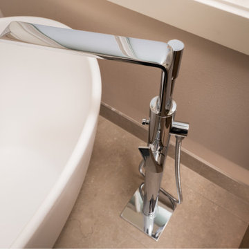 UP Contemporary Transitional Bathroom Remodel
