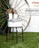 34" Tall Outdoor Antique Metal Sink Water Fountain, White