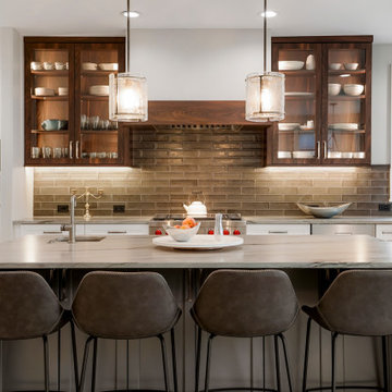 Foxtail Circle - Trio of Colors Transitional Kitchen