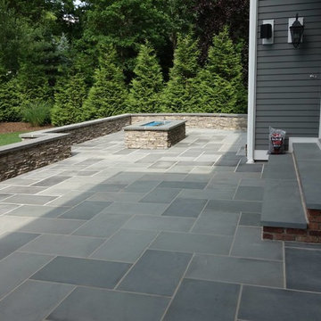 Outdoor Living Space - Bluestone Patio, Kitchen, Fire Pit