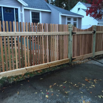 Jamaica Plain | Custom Red Cedar Spindle Picket w/ Scallop Gates