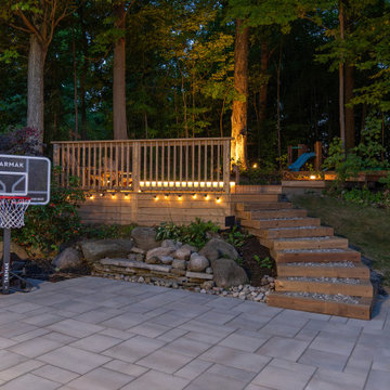 Custom Multi-Level Cedar Deck & Outdoor Living Space