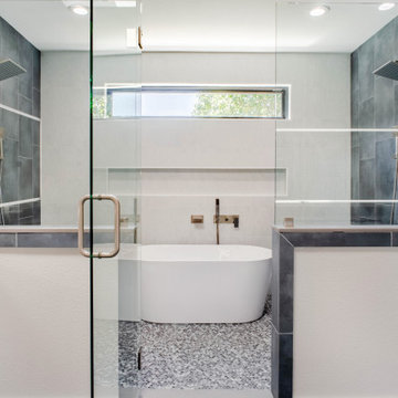 Contemporary Costal Bathroom Addition