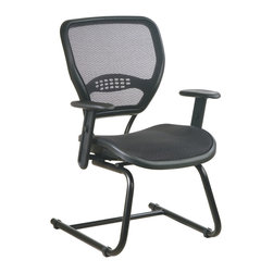 Air Grid Seat and Back Deluxe Visitors Chair - Living Room Chairs