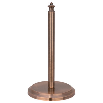 Paper Towel Holder Roll Dispenser Stand for Kitchen Counter & Dining Room Table, Antique Copper