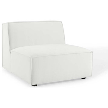 Restore Sectional Sofa Armless Chair, White