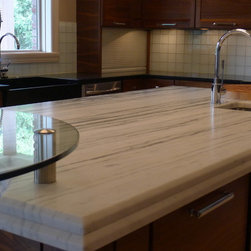 Walnut horizontal grain kitchen - Kitchen Countertops