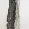 Modern Abstract Stone Face Objet Sculpture | Carved African Cubist Statue Tall