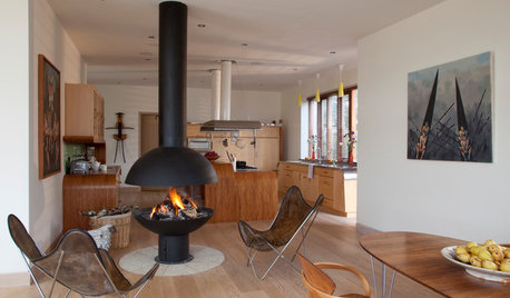 Kitchen of the Week: Sinuous Curves in an Unusual Kitchen Design